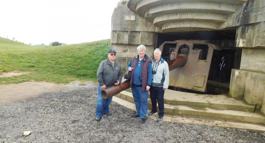 German Gun Emplacement on Normandy Beach - survived June 6th landing