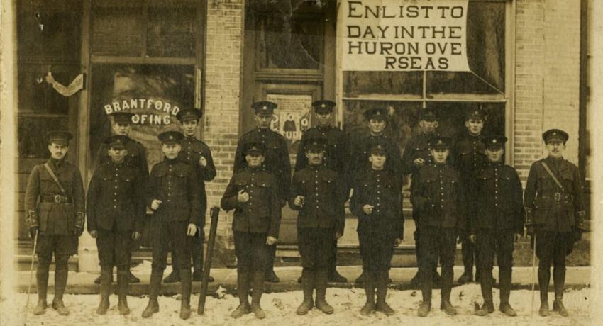 Blyth 161st Battallion - courtesy of Huron County Museum